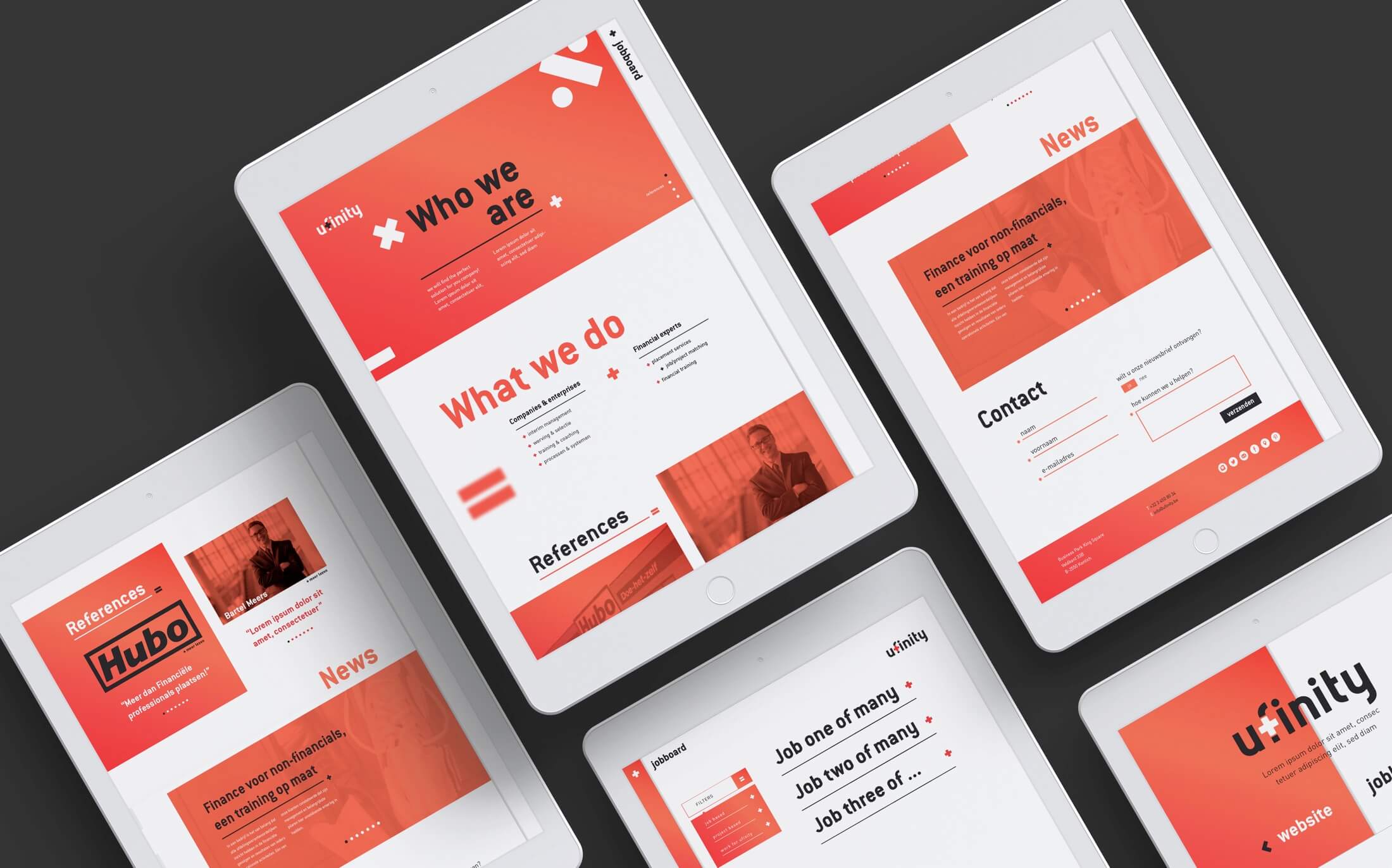 Ufinity web design